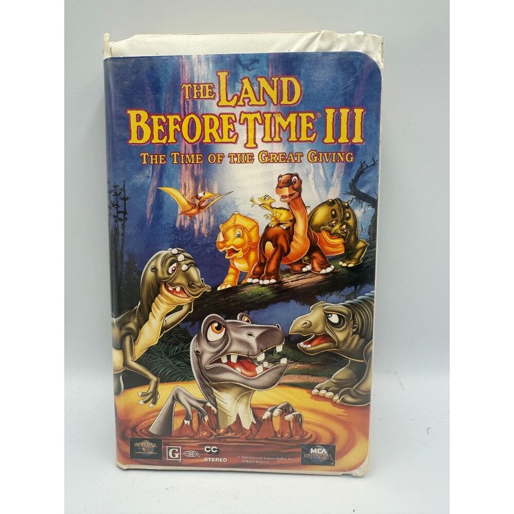The Land Before Time III VHS 1995 Time Of Great Giving Preowned Good Condition
